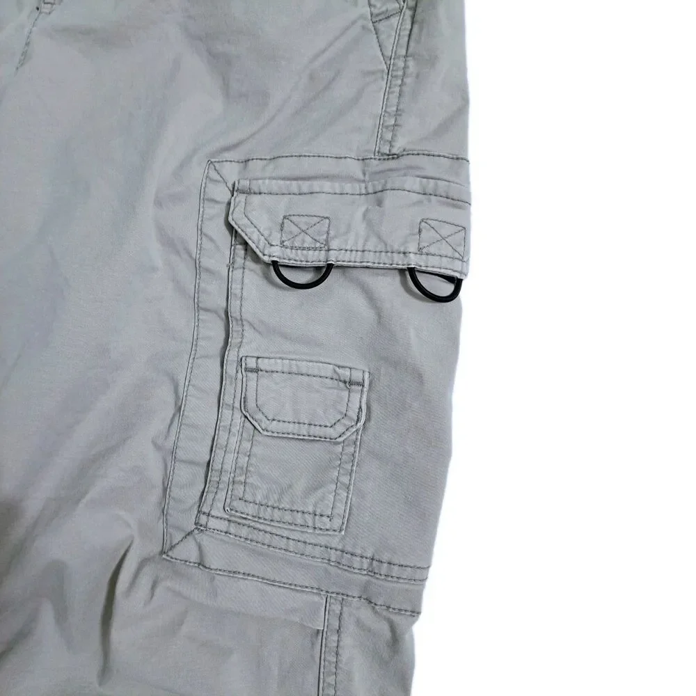 Holliister Baggy Cargo Pants Men's Small Khaki Utility Trail Hike Work Y2K